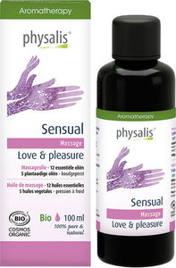 Óleo de massagem Sensual 100ml - Physalis - Crisdietética