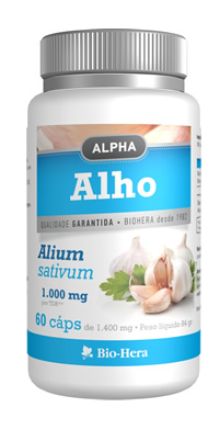 ALHO ALPHA 1000MG 60 CÁPSULAS - BIO-HERA - Crisdietética