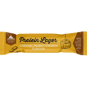 Barra Power Layer Amendoim Caramelo 50g - MultiPower - Crisdietética