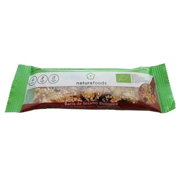 Barra com Sésamo Biológica 40g - Naturefoods - Crisdietética