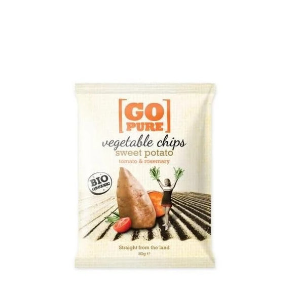 Batata Doce Frita com Tomate e Alecrim 80g - Go Pure - Crisdietética