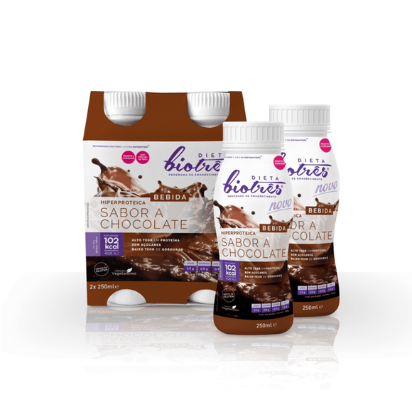 Bebida Hiperproteica Chocolate 2x250ml - Dieta Biotrês - Crisdietética