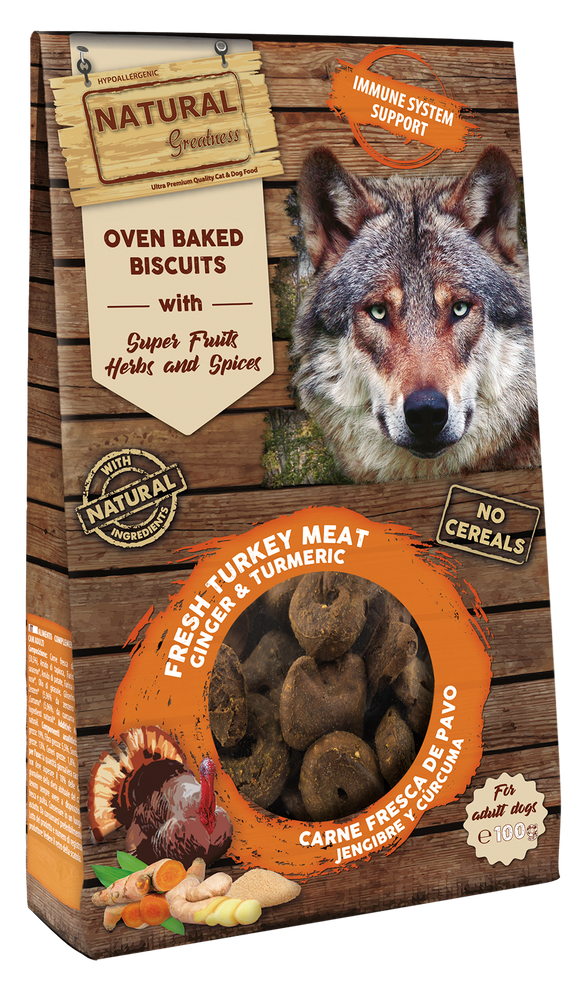 Cão Oven Baked Biscuit Immune System 100g- Natural Greatness - Crisdietética