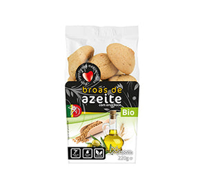 Broas Espelta com Azeite Bio 220g - Provida - Crisdietética