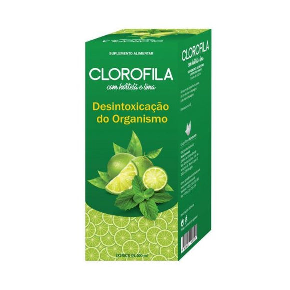 CLOROFILA COM HORTELÃ E LIMA  500ML – NOVO HORIZONTE - Crisdietética