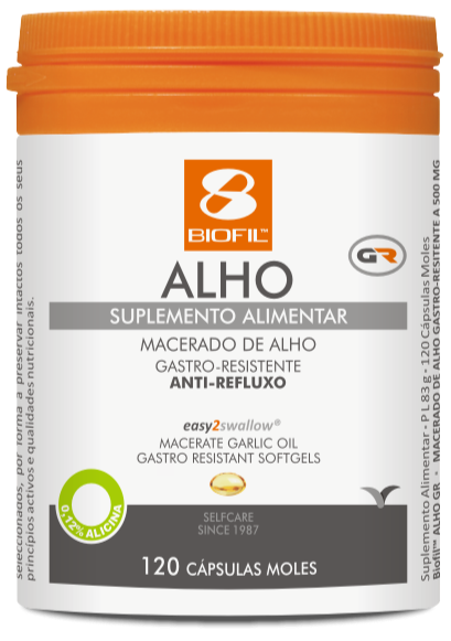 Alho Anti-Refluxo 120 Cápsulas - Biofil - Crisdietética