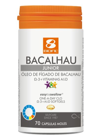 Bacalhau Junior 70 Cápsulas - Biofil - Crisdietética