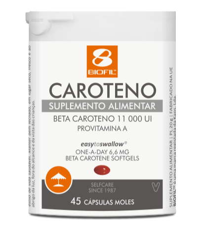 Beta Caroteno 11000UI 45 Cápsulas - Biofil - Crisdietética