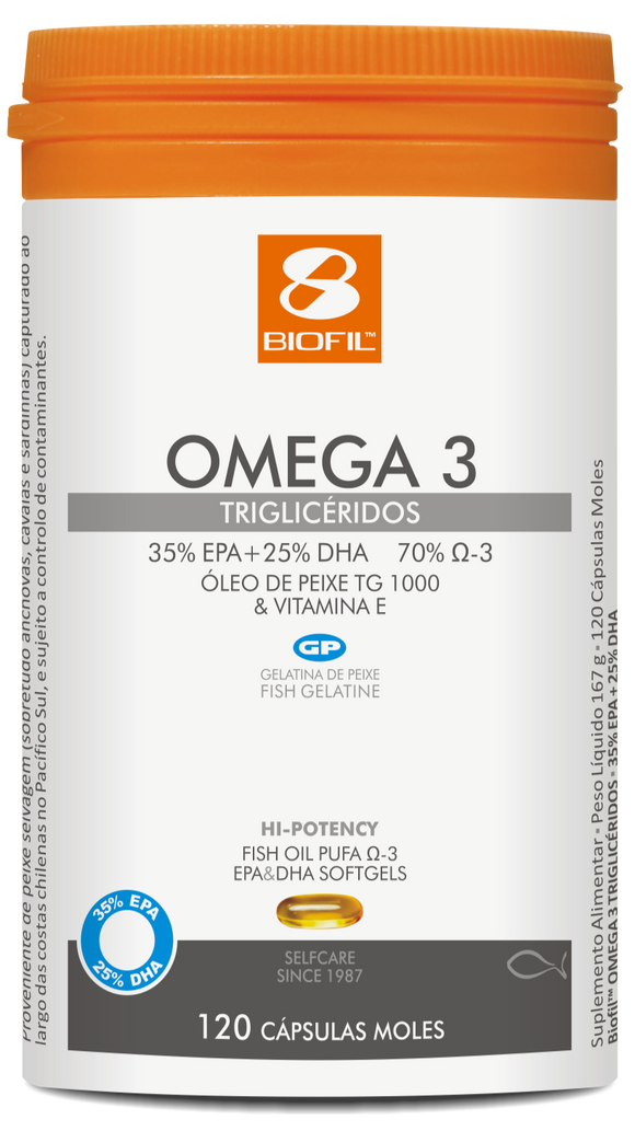 Ómega 3 Triglicéridos 120 Cápsulas - Biofil - Crisdietética