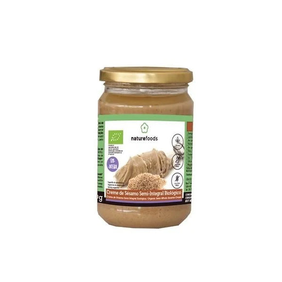 Creme de Sésamo Semi Integral Biológico 280g - Naturefoods - Crisdietética