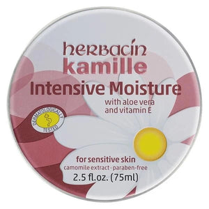 Creme Hidratante Intensivo Aloé Vera + Vitamina E + Camomila 75ml - Herbacin - Crisdietética