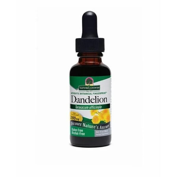 Dandelion Extrato Liquido S/Álcool Raiz Dente de Leão 30ml - Natures Answer - Crisdietética