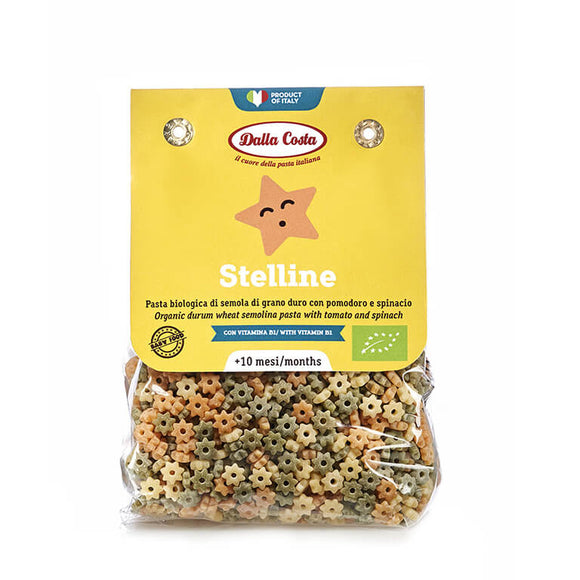 Massa Estrelinhas Tricolor Baby Bio 200g - Dalla Costa - Crisdietética