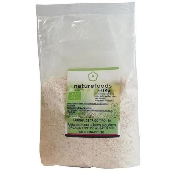 Farinha de Trigo Integral T150 Biológico 1kg - Naturefoods - Crisdietética