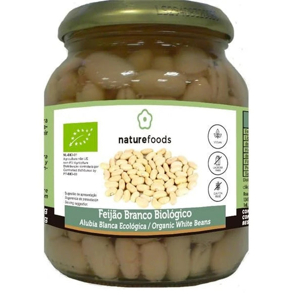 Feijão Branco Cozido Biológico 360g - Naturefoods - Crisdietética