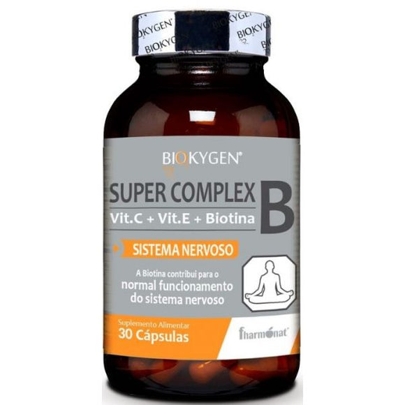 Biokygen Super Complexo B 30 cápsulas Fharmonat - Crisdietética