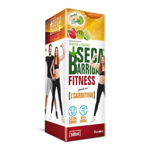 Seca Barriga Fitness c/ L-carnitina 500ml Fharmonat - Crisdietética