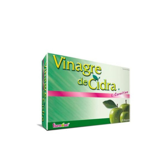 Vinagre de Cidra 20 ampolas bebíveis de 10 ml - Fharmonat - Crisdietética