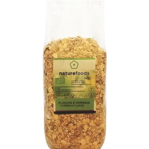 Flocos 5 Cereais Biológico 500g - Naturefoods - Crisdietética