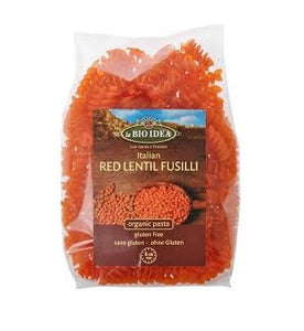 Fusilli Lentilhas Vermelhas Sem Glúten 250g - La Bio Idea - Crisdietética