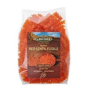 Fusilli Lentilhas Vermelhas Sem Glúten 250g - La Bio Idea - Crisdietética