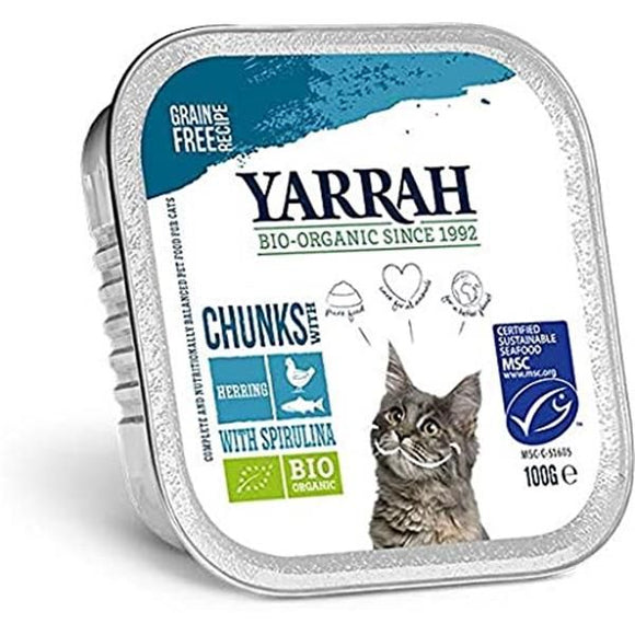 Paté de Frango e Peixe Biológico Gato 100g - Yarrah - Crisdietética