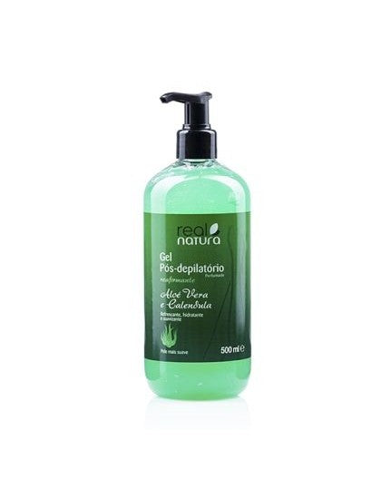 Gel Pós Depilatório Aloé Vera + Calêndula 500ml - Real Natura - Crisdietética