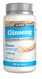 GINSENG KOREANO ALPHA 1000MG 90 CÁPSULA - BIO-HERA - Crisdietética