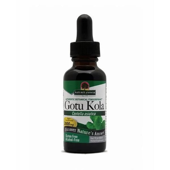 Centelha Ásiatica (Gotu Kola) Extrato Liquido 30ml - Natures Answer - Crisdietética