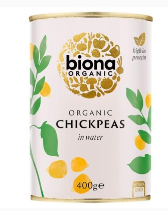 Grão de Bico Biológico 400g - Biona - Crisdietética