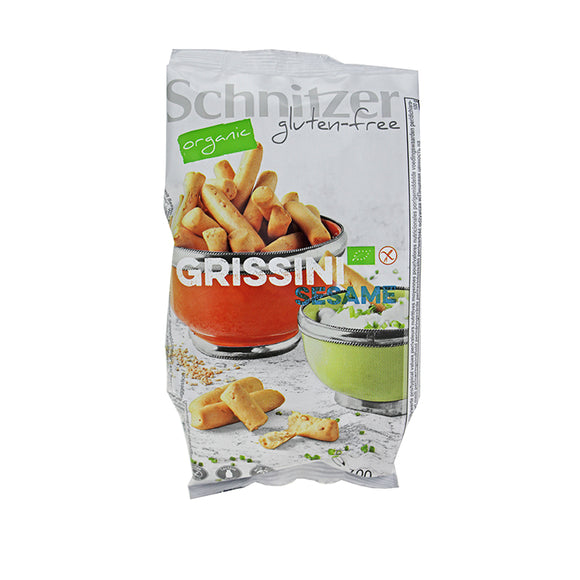 Grissini Sésamo Sem Glúten Bio 100g - Schnitzer - Crisdietética