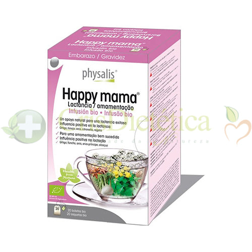 Infusão Happy Mama 20 Saquetas - Physalis - Crisdietética