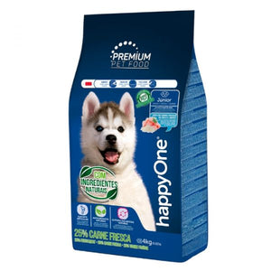 happyOne PREMIUM Cão Junior Carne Fresca 4kg - Crisdietética