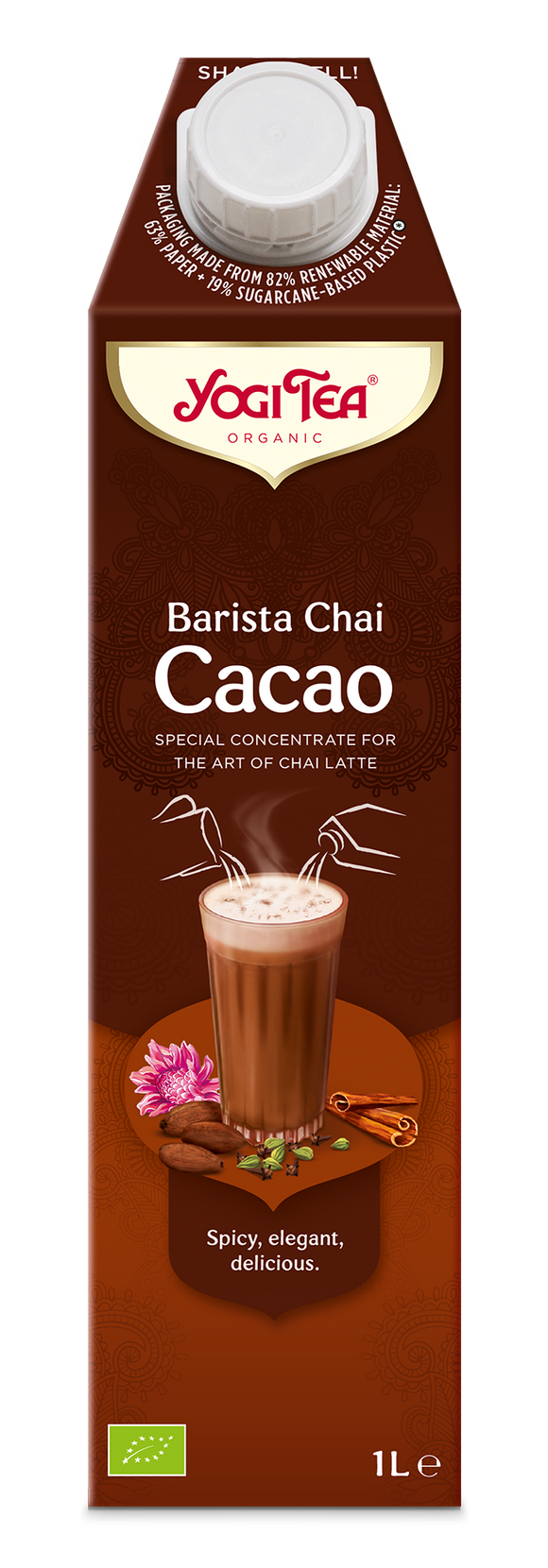 Infusão Barista Chai Cacau Bio 1L - Yogi Tea - Crisdietética