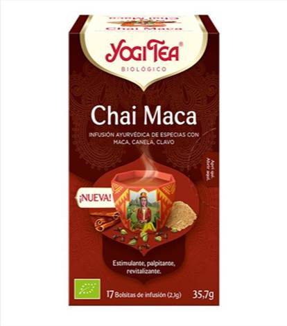 CHAI MACA BIO 17 SAQUETAS - YOGI TEA - Crisdietética