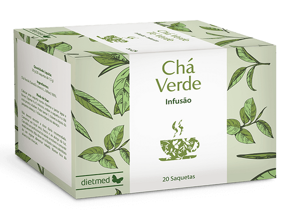 Chá Verde 20 Saquetas - Dietmed - Crisdietética