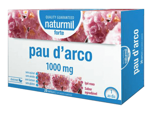 Pau d'Arco Forte 20 Ampolas - Naturmil - Crisdietética