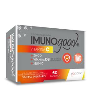 ImunoGood Vitamina C + Zinco + Vitamina D3 + Selênio 60 Cápsulas - Biokygen - Crisdietética