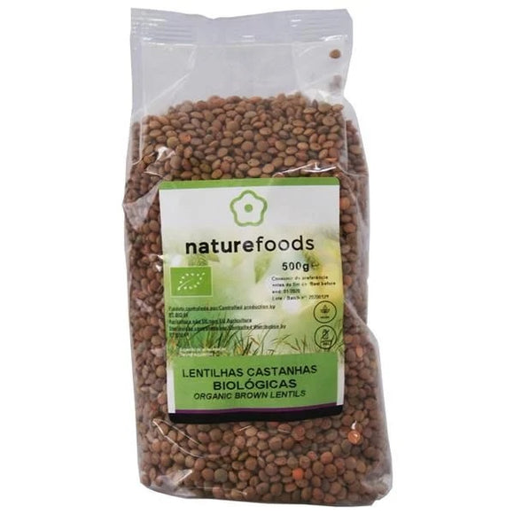 Lentilhas Castanhas Biológico 500g - Naturefoods - Crisdietética