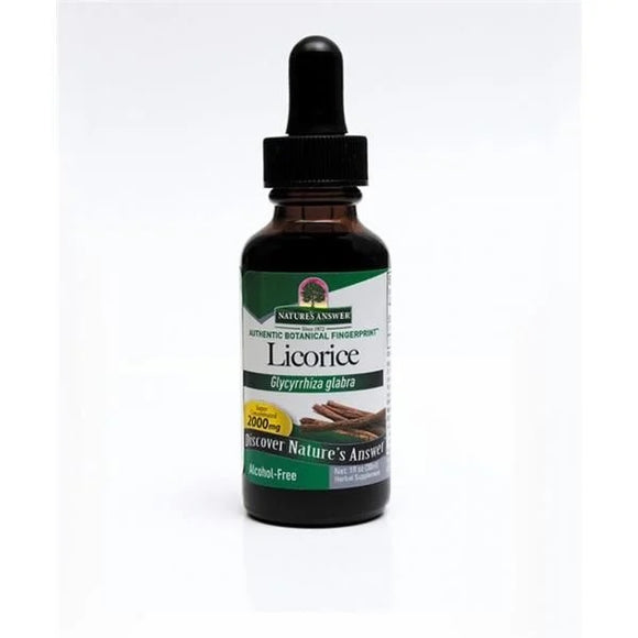 Alcaçuz Extrato Liquido 30ml - Natures Answer - Crisdietética