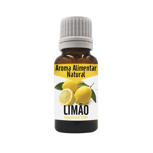 Aroma Alimentar Natural de Limão 20ml - Elegante - Crisdietética