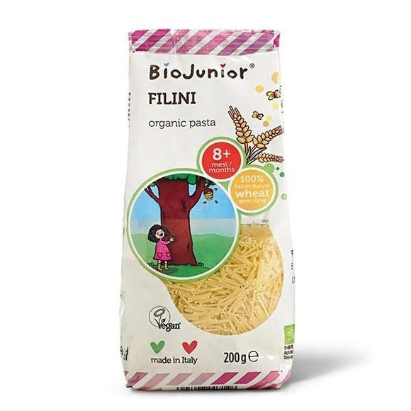 Massa Filini Biológica+8 200g - BioJunior - Crisdietética