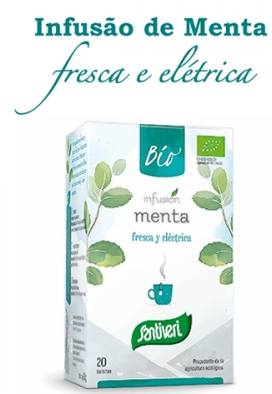 Sanaflor Infusão de Menta Biológico 20 Saquetas - Santiveri - Crisdietética