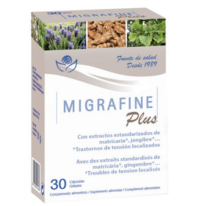 Migrafine Plus 30 Cápsulas - Bioserum - Crisdietética