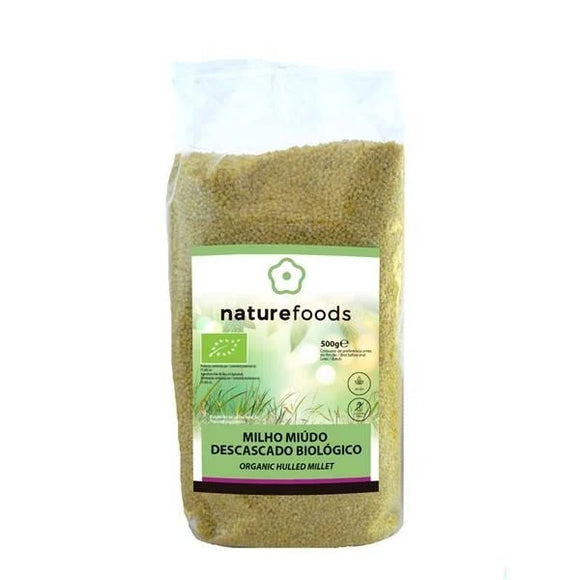 Milho Miúdo Descascado Biológico 500g - Naturefoods - Crisdietética