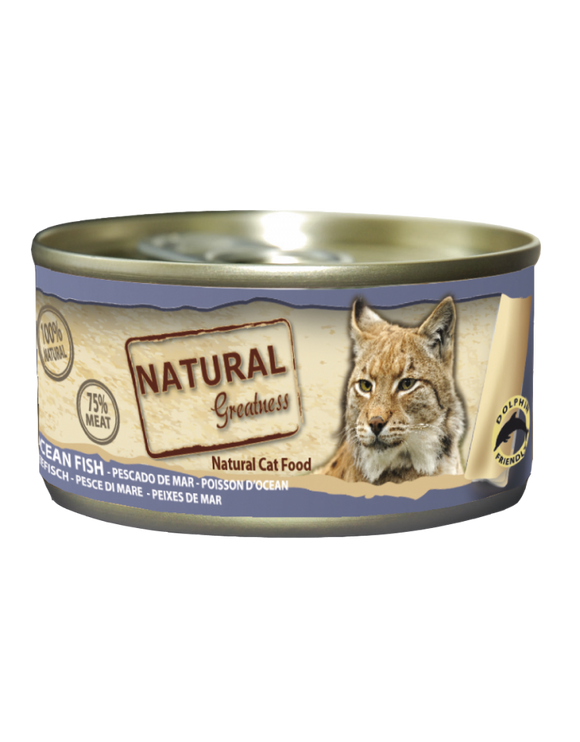 Natural Greatness Ração Húmida Gato Peixe do Oceano 70g - Crisdietética