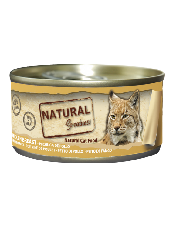 Natural Greatness Ração Húmida Gato Peito de Frango 70g - Crisdietética