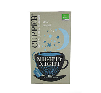 Infusão Nighty Night 20 Saquetas * 40g - Cupper - Crisdietética