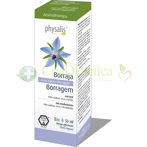 Óleos Vegetais Borragem 50ml - Physalis - Crisdietética