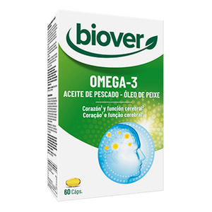 Omega-3 Óleo de Peixe 60 cápsulas - Biover - Crisdietética